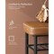 Entryway Shoe Rack Bench with Cushion, 3 Tier Storage Shelf Bench with Steel Frame and PU Leather Seat for Hallway Bedroom Closet